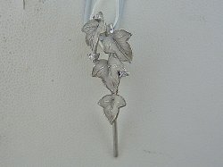 Photo1: K18WG DIA PENDANT