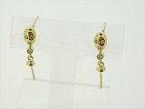 K18YG DIA EARRING