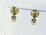 K18YG DIA EARRING