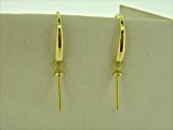 K18YG DIA EARRING