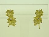 K18YG DIA EARRING