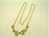 K18YG DIA NECKLACE (NEW LEAF)