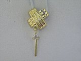 K18YG DIA PENDANT
