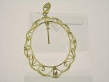 K18YG DIA PENDANT
