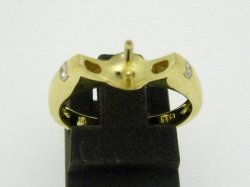 Photo1: K18YG DIA RING