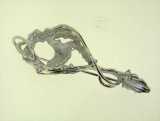 K18WG DIA BROOCH