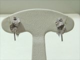 K18WG DIAMOND EARRING