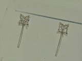 K18WG　DIA  EARRING