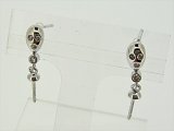 K18WG　DIA  EARRING