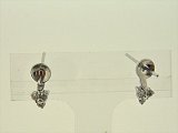 K18WG　DIA  EARRING