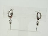 K18WG　DIA  EARRING