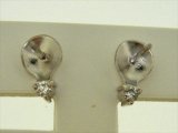 K18WG　DIA  EARRING