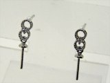 K18WG　DIA  EARRING