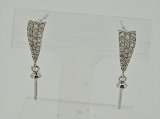 K18WG　DIA  EARRING