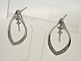 K18WG　DIA  EARRING