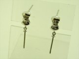 K18WG　DIA  EARRING