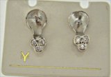 K18WG　DIA  EARRING