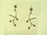 K18WG　DIA  EARRING