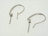 K18WG　DIA  EARRING