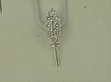 K18WG DIA PENDANT