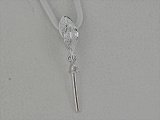 K18WG DIA PENDANT