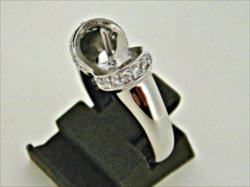 Photo1: K18WG DIA RING