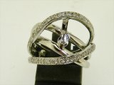 K18WG DIA RING