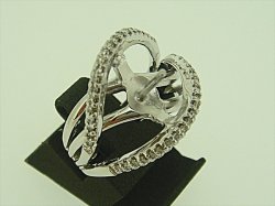 Photo2: K18WG DIA RING