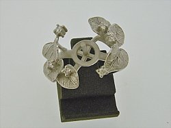 Photo1: K18WG DIAMOND RING