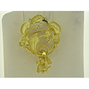 Photo: K18YG DIA BROOCH