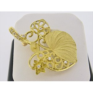 Photo: K18YG DIA BROOCH