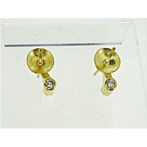 Photo: K18YG DIA EARRING