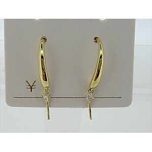 Photo: K18YG DIA EARRING