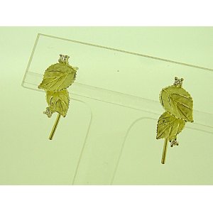 Photo: K18YG DIA EARRING