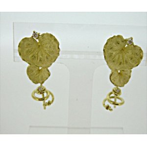 Photo: K18YG DIA EARRING