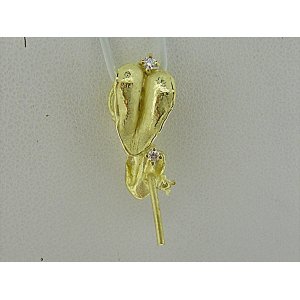 Photo: K18YG DIA PENDANT