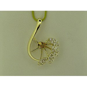 Photo: K18YG DIA PENDANT