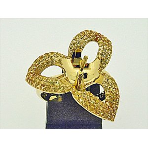 Photo: K18YG YERROW SAPPHIRE RING