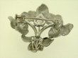 Photo2: K18WG DIA BROOCH