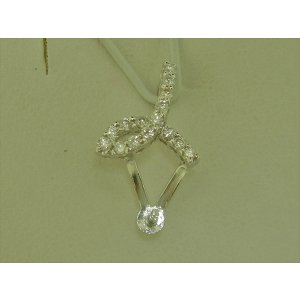Photo: K18WG DIA PENDANT