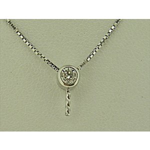 Photo: K18WG DIA PENDANT