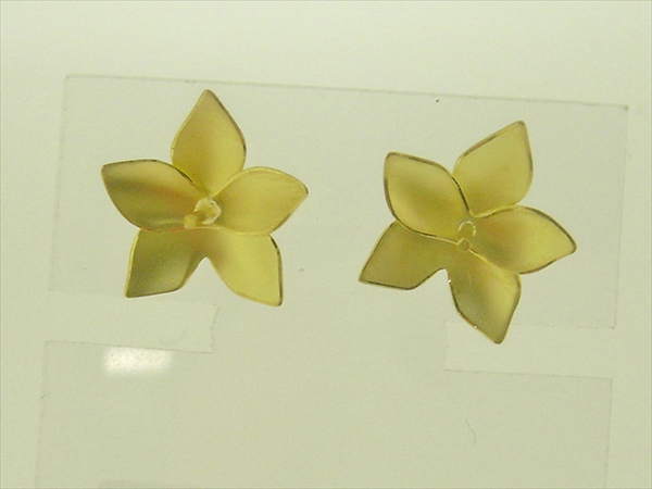 Photo1: K18YG DIA EARRING