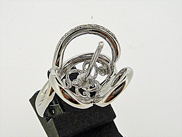 Photo1: K18WG DIA RING