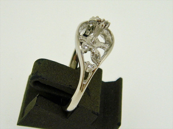 Photo2: K18WG DIA RING