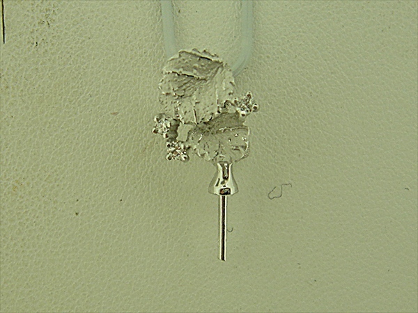 Photo1: K18WG DIA PENDANT