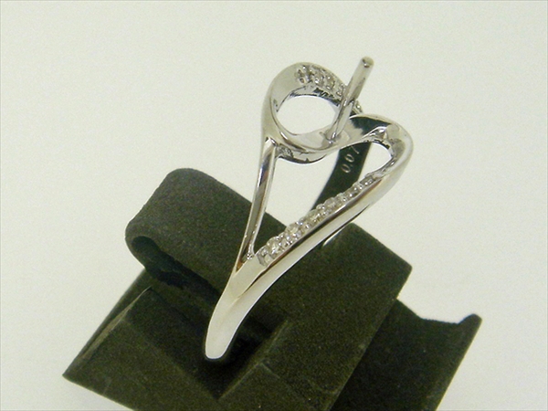 Photo1: K18WG DIA RING