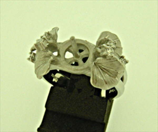 Photo1: K18WG DIA RING